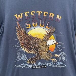 Western Soul Boutique Tee- Texas Eagle - Size M